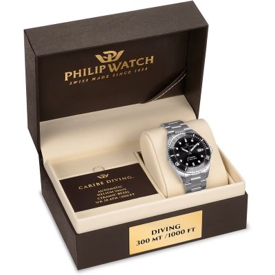 Orologio Caribe Diving  42mm Auto Black [753c9042]