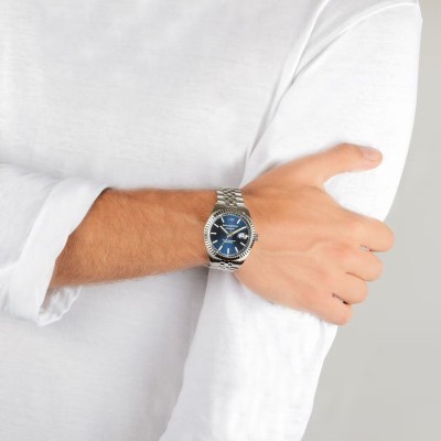 Orologio Caribe 41mm Auto Blu [2993560b]