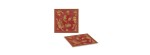 Set 2 Sottopiatti quadrati Oriente Italiano Rubrum [ad1456ff]