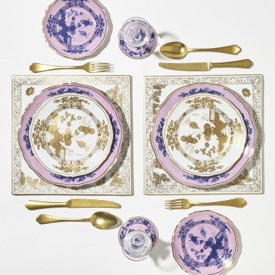 Set 2 Sottopiatti quadrati Oriente Italiano Aurum [ce3f08e8]