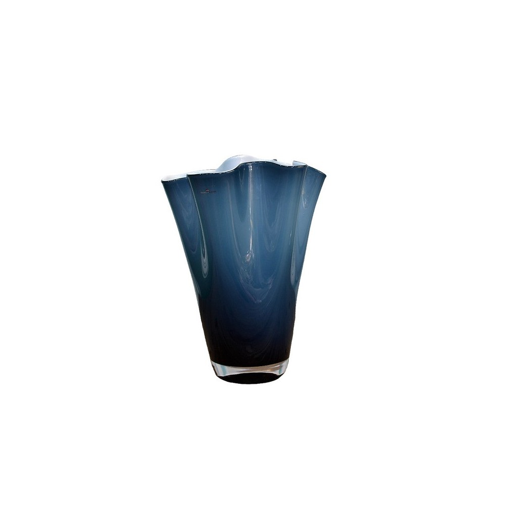 Vaso Wave Opale Blu 30 cm [e2fb6bff]