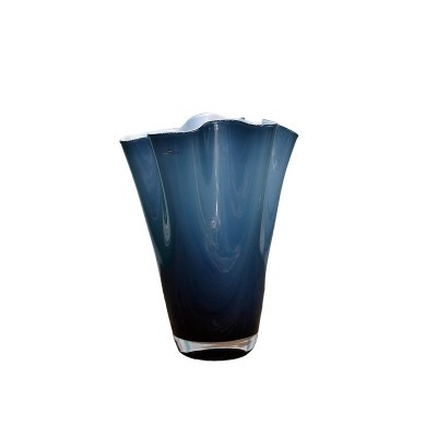 Vaso Wave Opale Blu 30 cm [e2fb6bff]