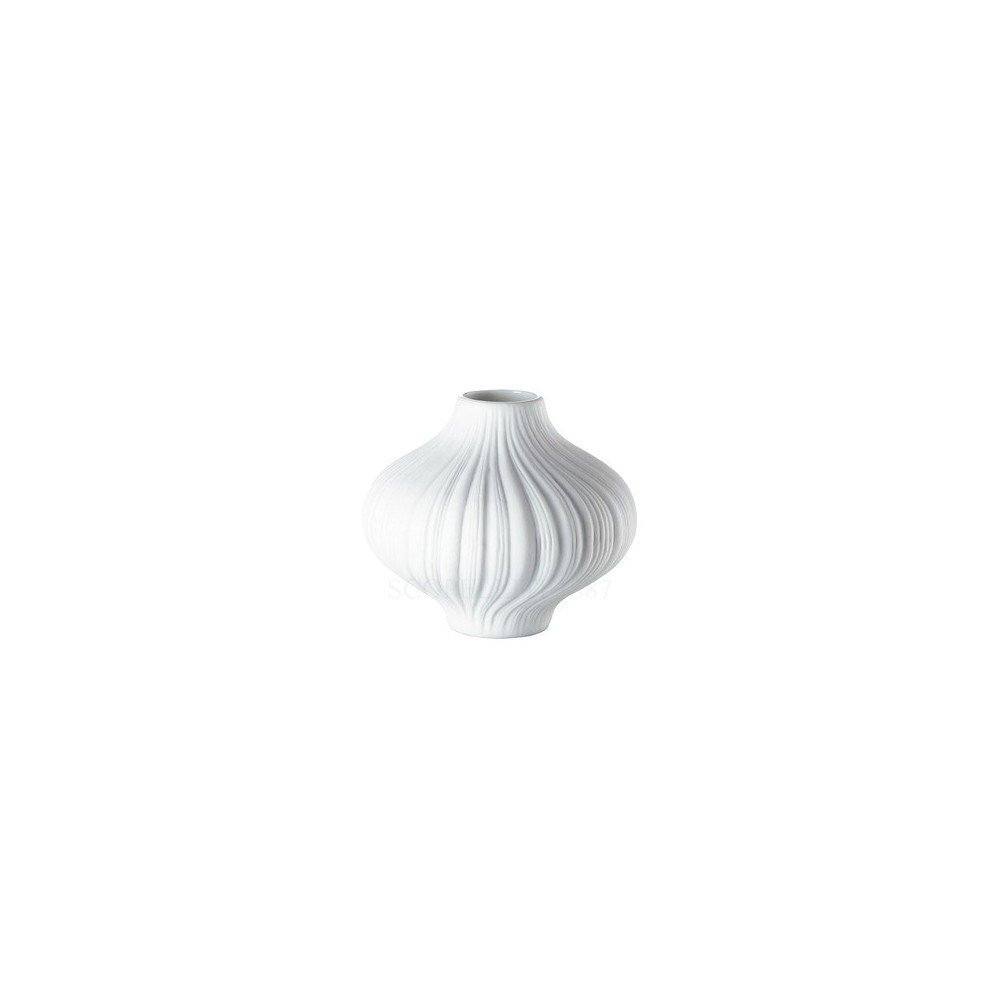 Vaso 8 cm Weiss Plissee [78ee3655]