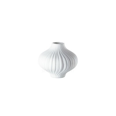 Vaso 8 cm Weiss Plissee [78ee3655]