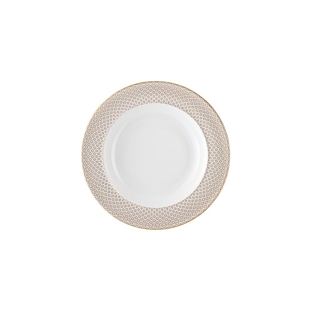 Piatto fondo 22 cm Carreau Beige [4f2c24de]