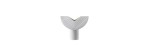 Vaso 10 cm Weiss matt Totem [5d33753f]