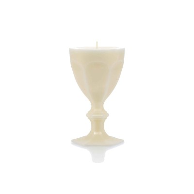 Candela bicchiere Harcourt Avorio 20 cm [a3111840]
