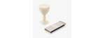 Candela bicchiere Harcourt Avorio 20 cm [7a375b4d]