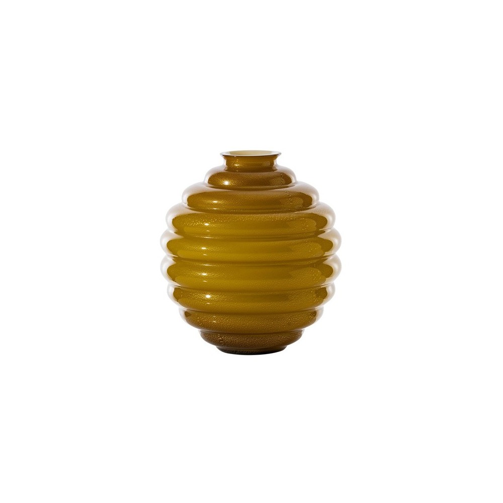 Vaso Deco Te foglia Oro / Pagliesco 18 cm [c2d4c8be]