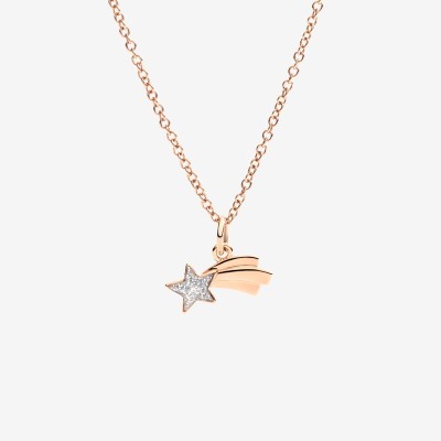 Charm Stella Cometa oro rosa 9kt [550331c8]