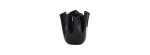Vaso Fazzoletto Opalino Nero H. 31 cm [2fdf1310]