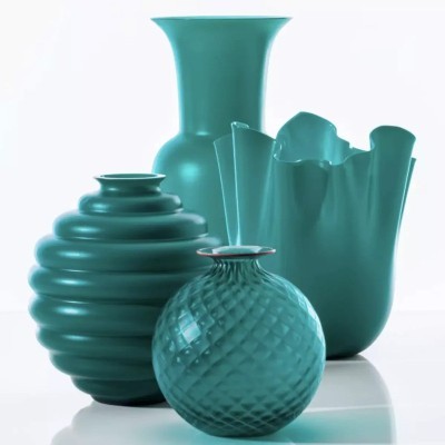 Vaso Deco Opalino Paraiba H. 24,5 [5aff78d2]