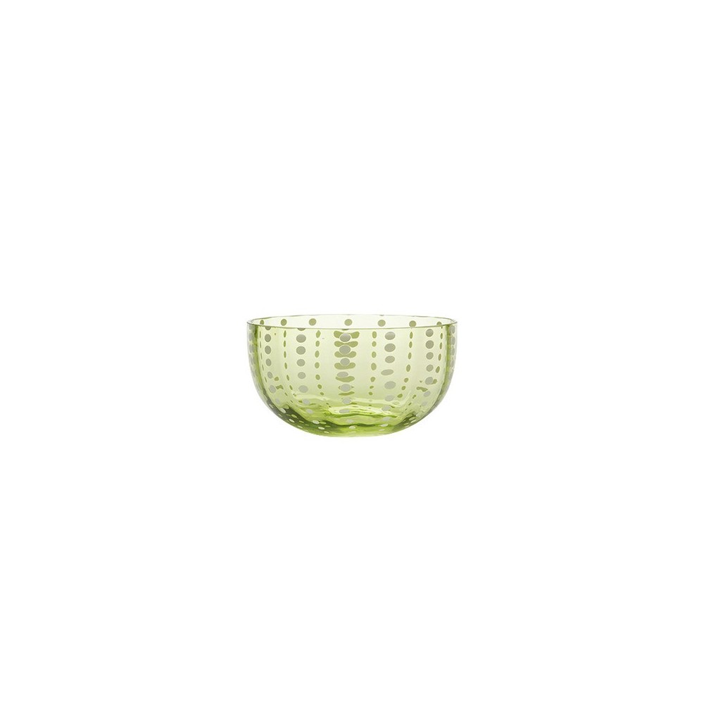 Ciotola Perle Verde Mela [4c93f62f]