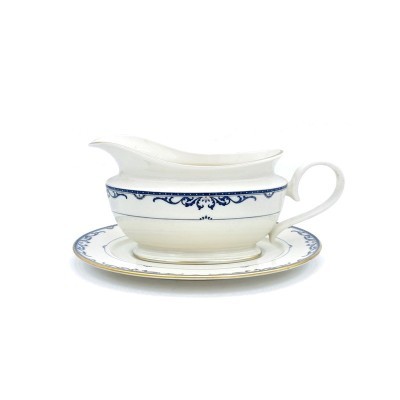 Salsiera con sottopiatto Liberty Gold [54bb725e]