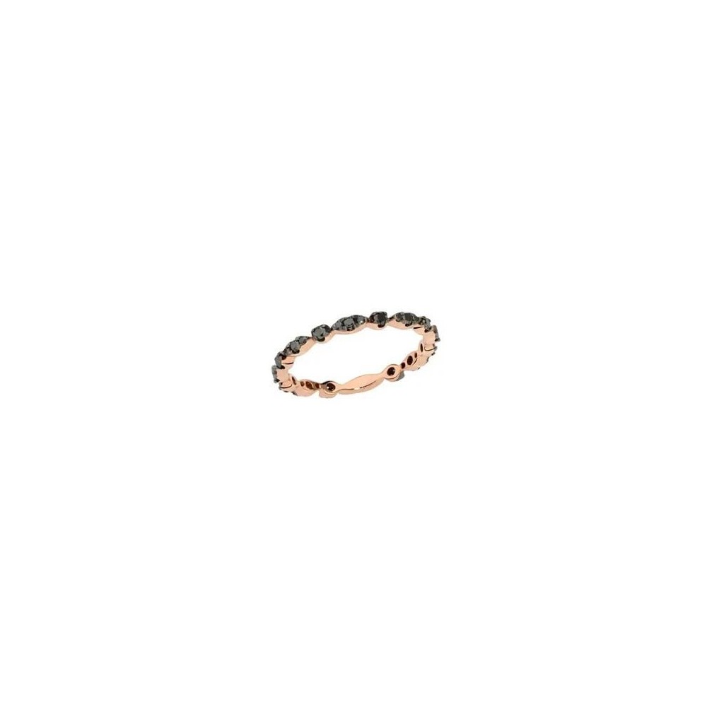 Anello Eternelle oro rosa e diamanti neri [a3d60f07]