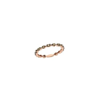 Anello Eternelle oro rosa e diamanti brown [144c62db]