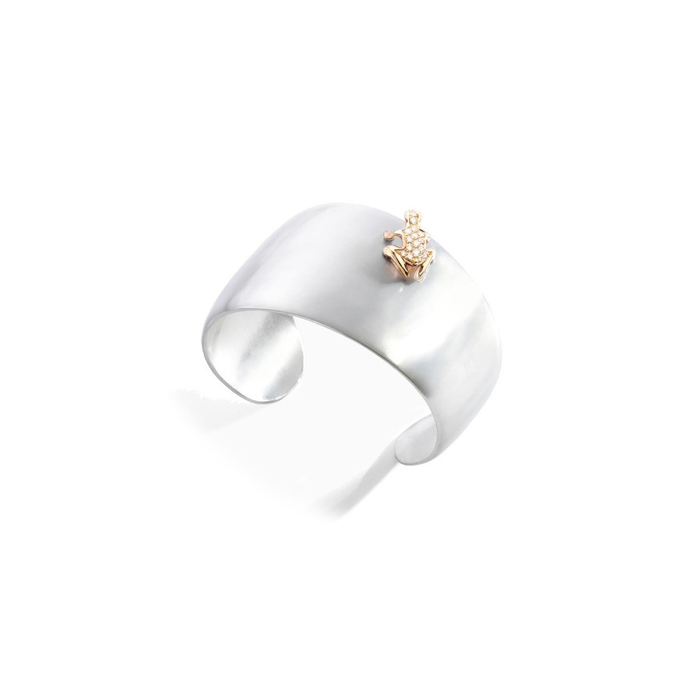 Bracciale Happy Frog Classico oro e diamanti [0ec22e04]