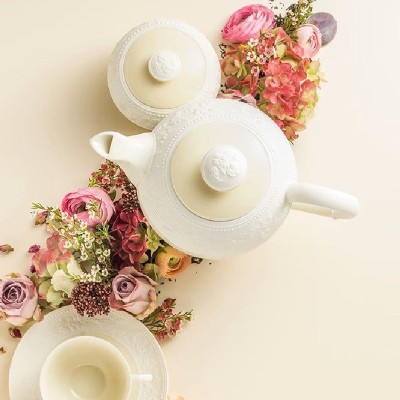 Set Caffettiera e zuccheriera J.L. Coquet Avorio [1b1cb473]