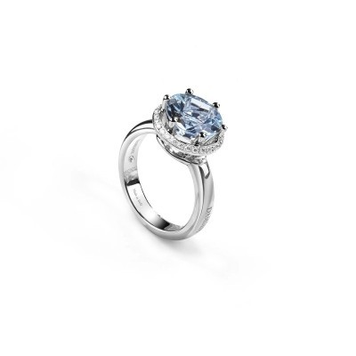 Anello Minou oro diamanti e acquamarina [0b8b05bd]