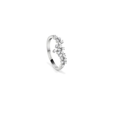 Anello Mimosa oro bianco con diamanti [a3bb0e25]