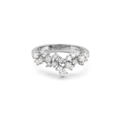 Anello Mimosa oro bianco con diamanti [7a9d4d28]