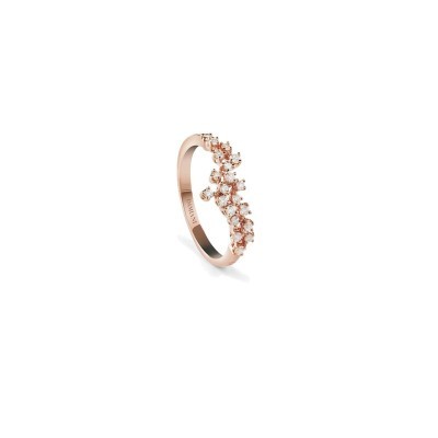 Anello Mimosa oro rosa con diamanti [2417d624]