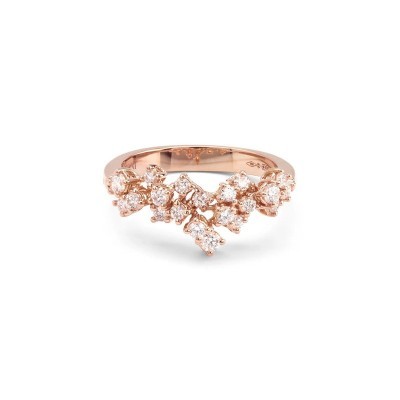 Anello Mimosa oro rosa con diamanti [fd319529]
