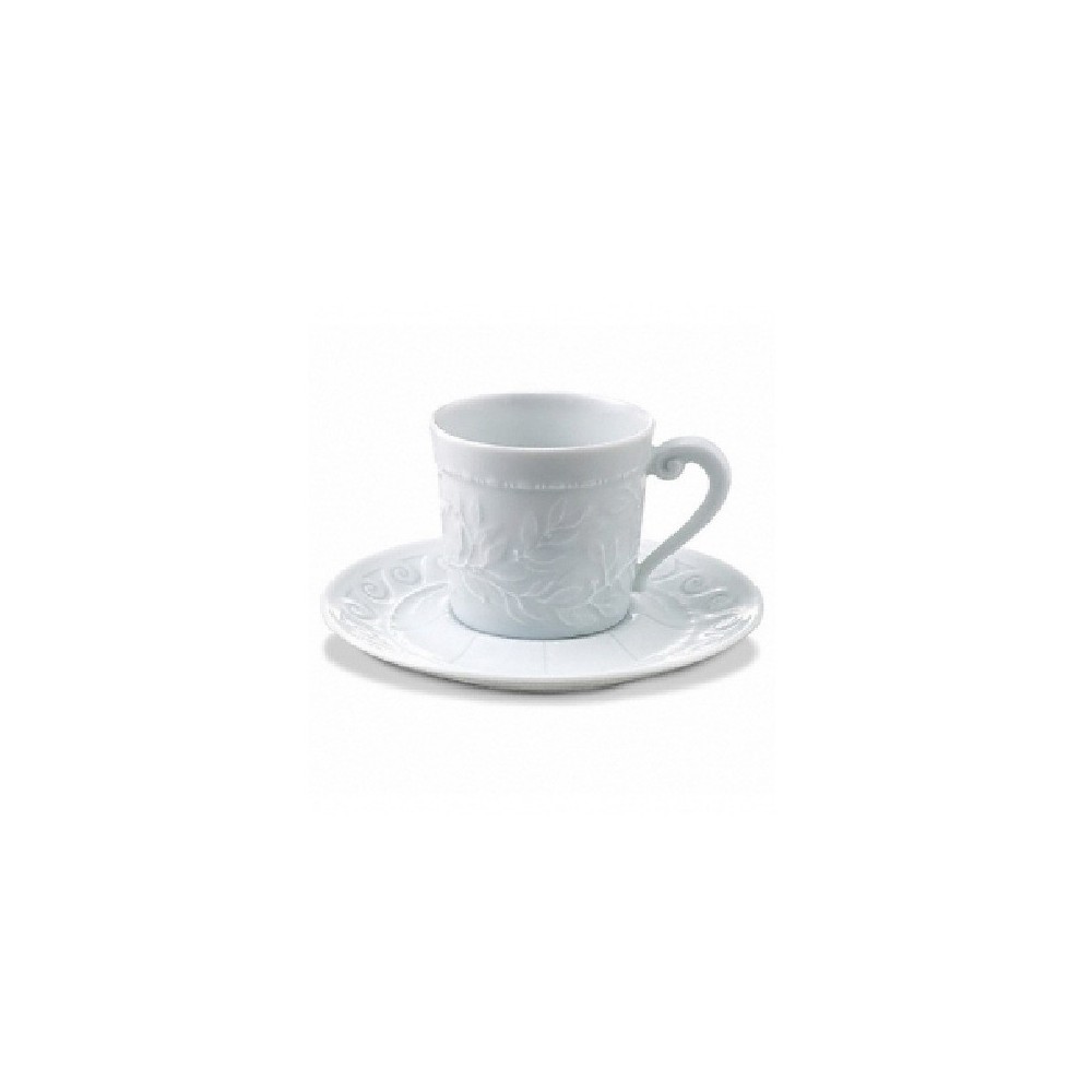Tazza caffè con piattino Louvre Bianco [0e31e571]