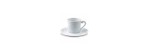 Tazza caffè con piattino Louvre Bianco [0e31e571]