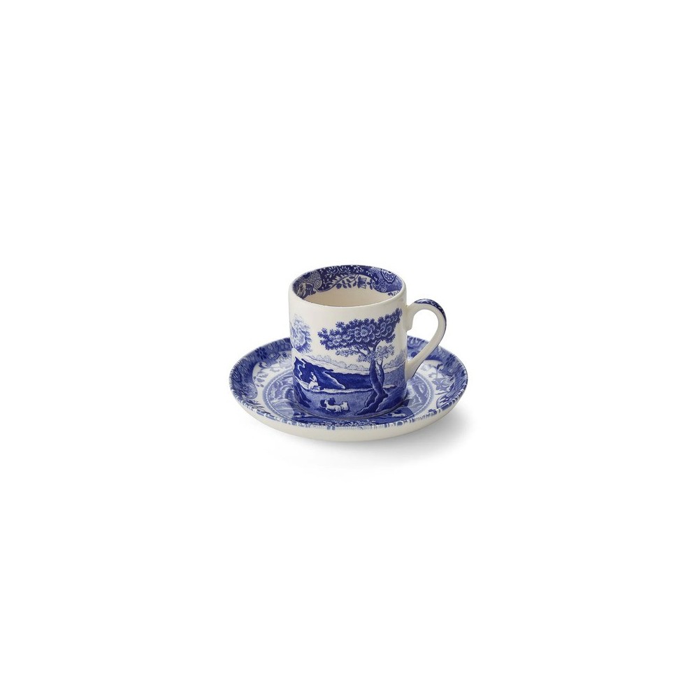 Tazza e piattino da caffè Blue Italian [9cdb692b]