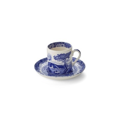 Tazza e piattino da caffè Blue Italian [9cdb692b]