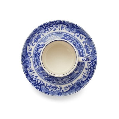 Tazza e piattino da caffè Blue Italian [9cdb692b]