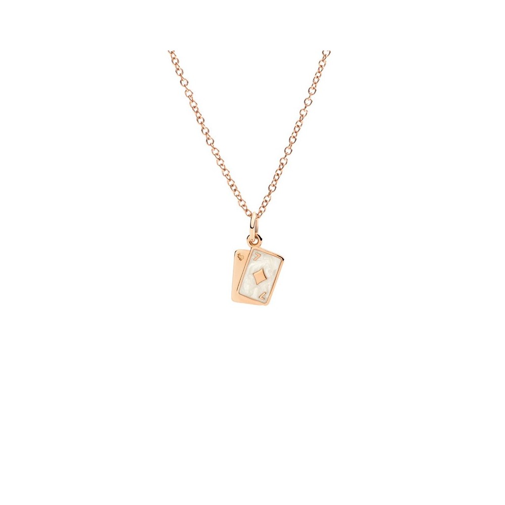 Ciondolo Carte Oro rosa & Smalto [1a235199]