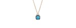 Collana con pendente Nudo Mini Topazio Blu London [9dab07f1]