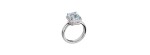 Anello Minou oro bianco brillante acquamarina [9e18dfaf]