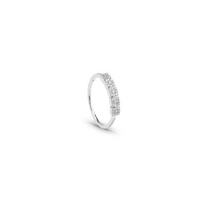 Anello Bagliori oro bianco e diamanti [ec523b88]