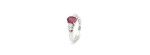 Anello Nardelli oro bianco diamanti e rubino [49363c01]