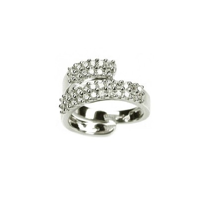 Anello Armonia oro bianco e diamanti [ab12f58a]