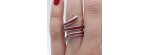 Anello Eden oro bianco diamanti e rubini [283b2fc8]