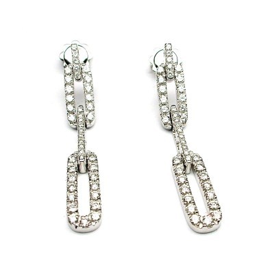 Orecchini Insieme oro bianco e diamanti [9ebb48d4]