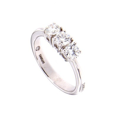 Anello Trilogy Luce oro bianco e diamanti [f6a36bd8]