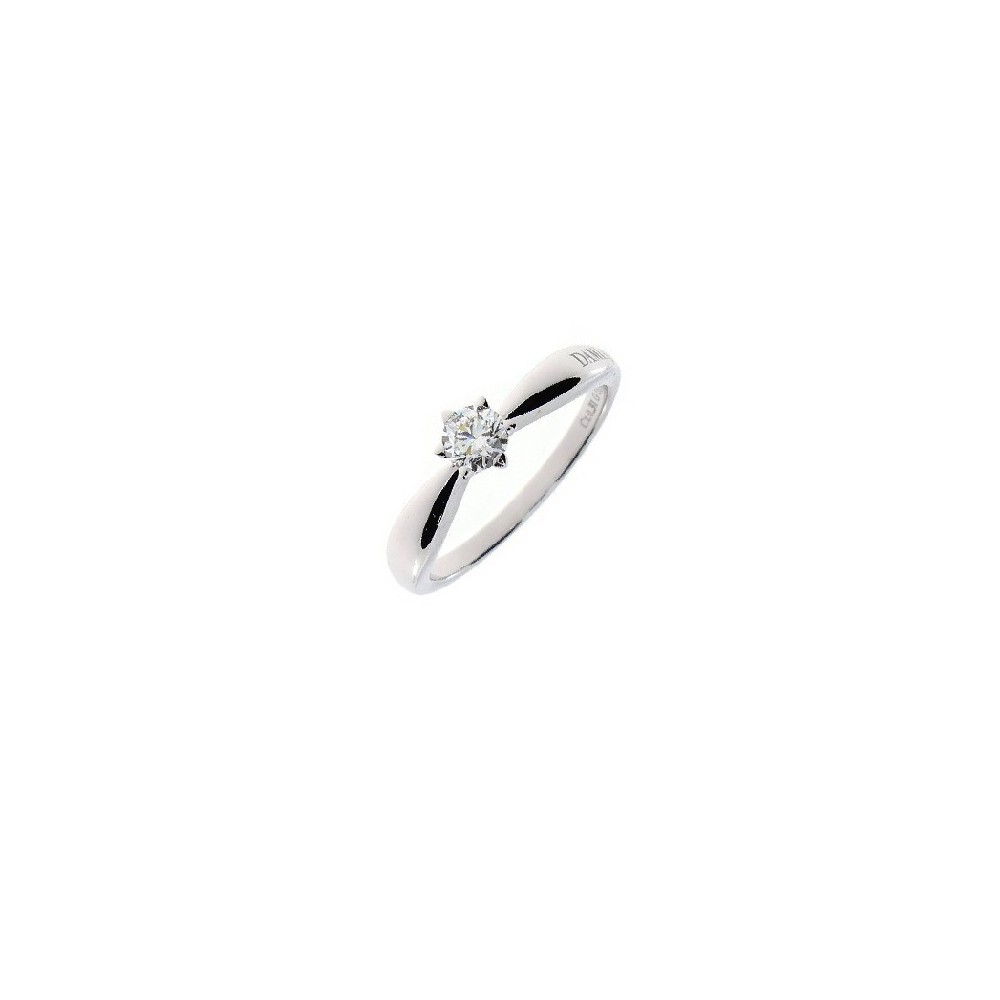 Anello Solitario Sei Tu oro bianco e diamanti [8d264296]