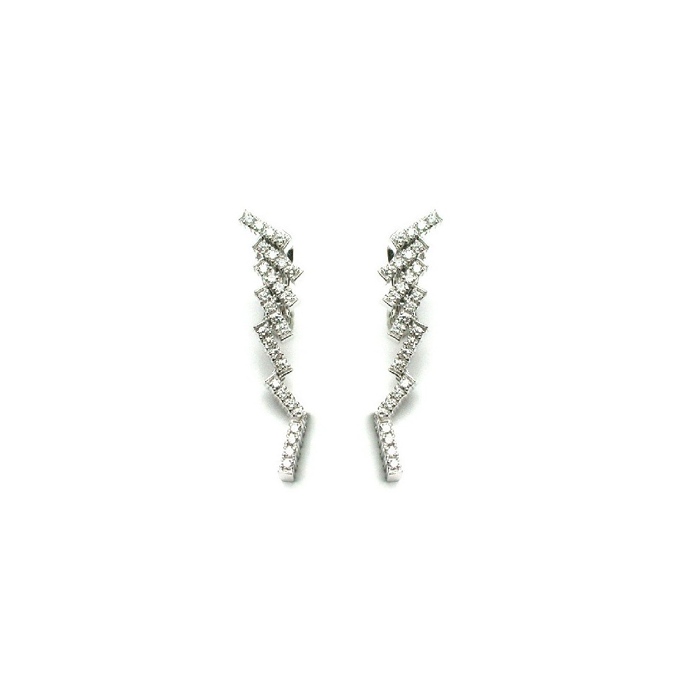 Orecchini Charme oro bianco e diamanti [43950b5f]