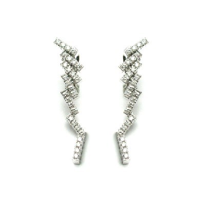 Orecchini Charme oro bianco e diamanti [9ab34852]