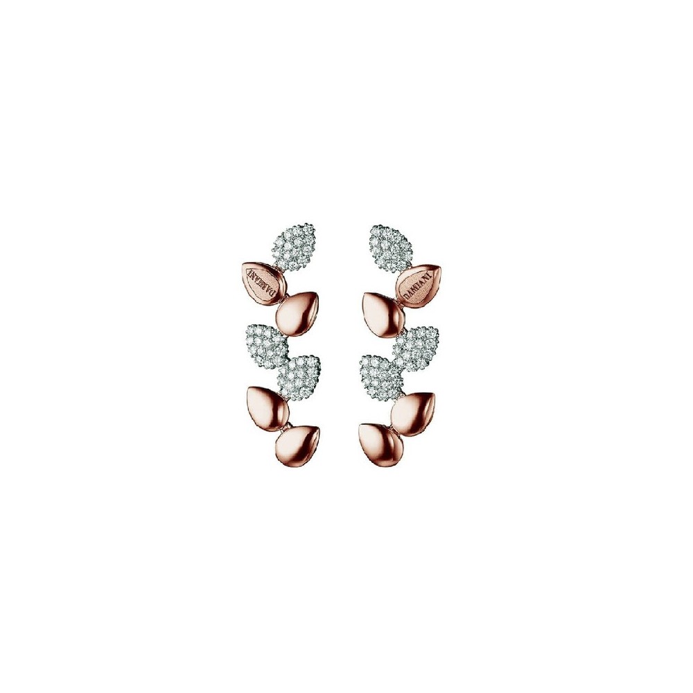 Orecchini Antera oro bianco/rosa e diamanti [abe56a23]