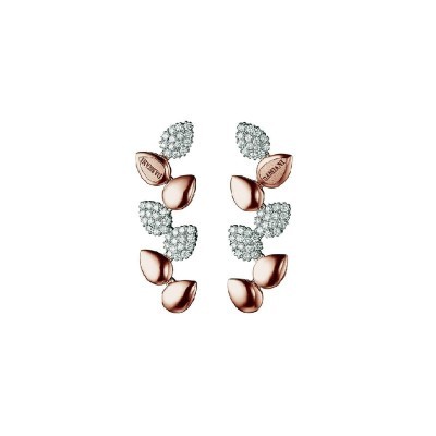 Orecchini Antera oro bianco/rosa e diamanti [abe56a23]