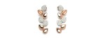 Orecchini Antera oro bianco/rosa e diamanti [72c3292e]