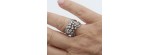 Anello Sophia Loren oro bianco e diamanti [2089cd1e]