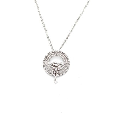 Collana Sophia Loren oro bianco e diamanti [aa9aac26]
