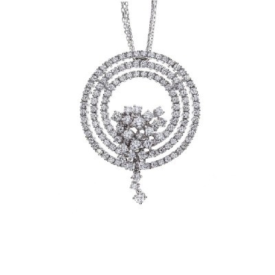 Collana Sophia Loren oro bianco e diamanti [c4a12e2f]
